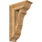 Ekena Millwork Balboa Traditional Rough Sawn Bracket w/ Offset Brace, Western Red Cedar, 8"W x 20"D x 32"H BKT0806X20X32BOA01RWR - alternate 1